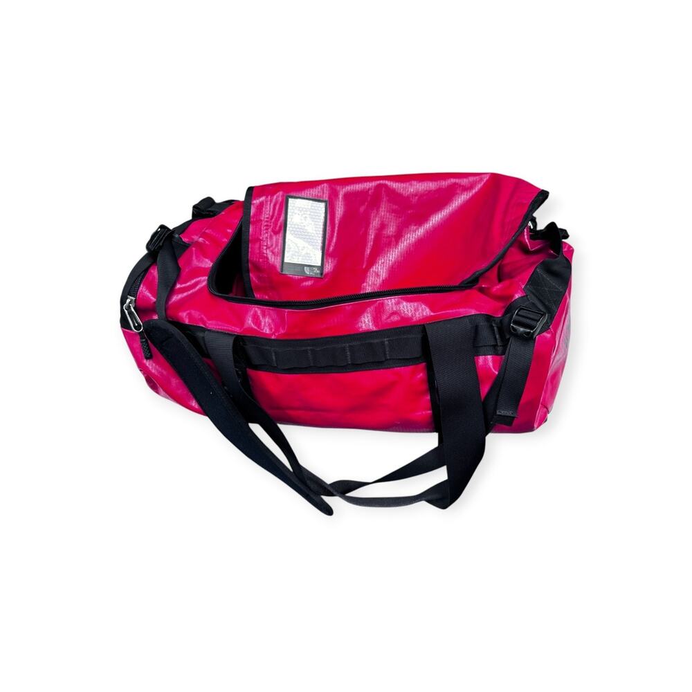 The North Face Base Camp Duffle Bag Size M Red/Black Backpack Adjustable Straps